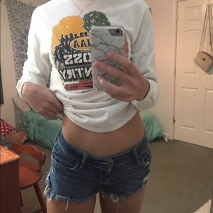 hollister jean shorts